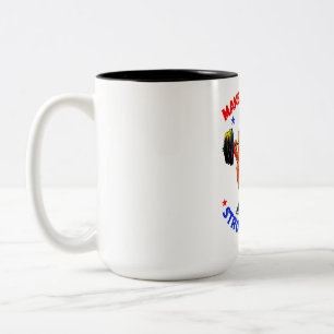 TASSE 2 COULEURS DONALD TRUMP - RENDRE L'AMÉRIQUE FORTE