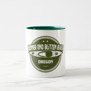 Tasse 2 Couleurs Donner und Blitzen River Oregon Kayaking