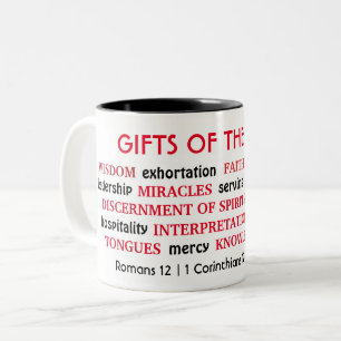 Tasse 2 Couleurs DONS SANS ESPRIT  Inspirant  chrétien