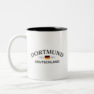Tasse 2 Couleurs Dortmund Deutschland Coordonnées Allemand