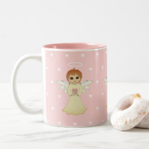 Tasse 2 Couleurs Douces Petits Anges