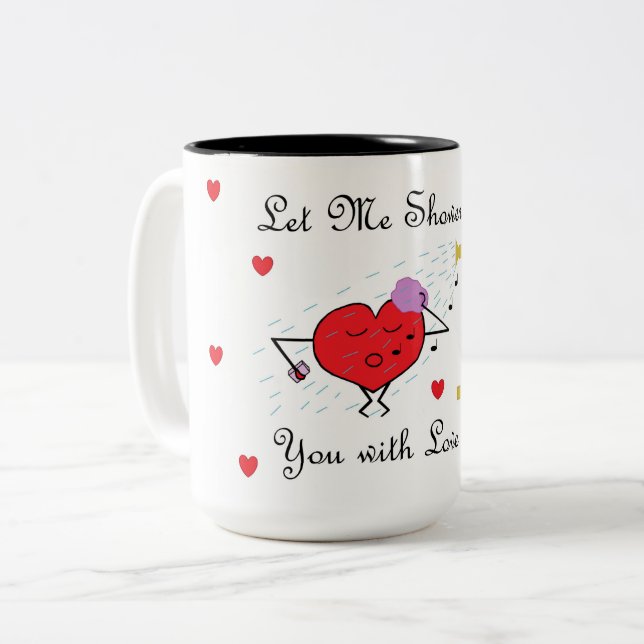 Tasse 2 Couleurs Douche d'amour (Devant gauche)