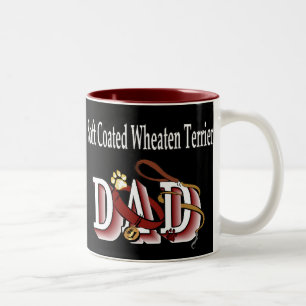 Tasse 2 Couleurs Doux Revêtu Roue Terrier Papa Cadeaux