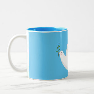 Tasse 2 Couleurs Dove with olive branch
