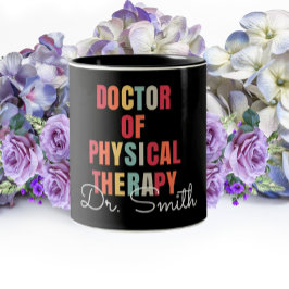 Tasse 2 Couleurs DPT Docteur en Thérapie Physique Personnalisé