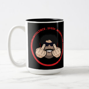 Tasse 2 Couleurs Dr. Manque De Respect Violence Vitesse Momentum T-