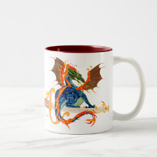 Tasse 2 Couleurs dragon et épée
