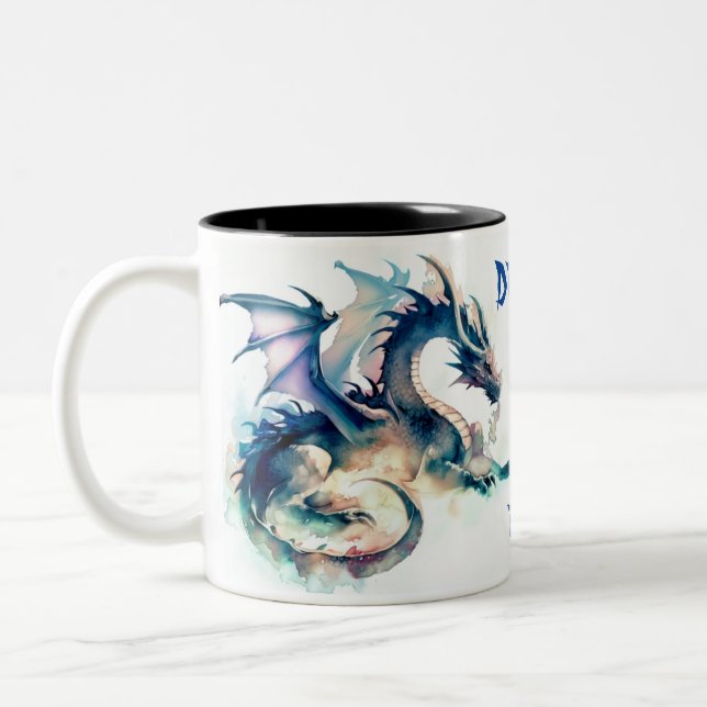 Tasse 2 Couleurs Dragons règle fun (Gauche)
