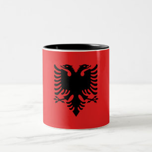 Tasse 2 Couleurs Drapeau albanais patriotique