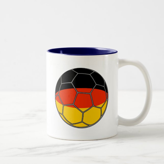 Tasse 2 Couleurs Drapeau allemand (Droit)