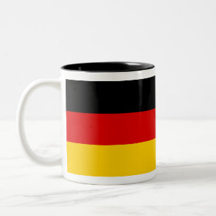 Tasse 2 Couleurs Drapeau allemand noir rouge or design