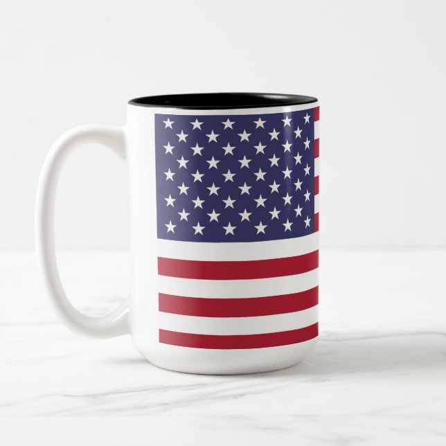 Tasse 2 Couleurs Drapeau américain (Gauche)