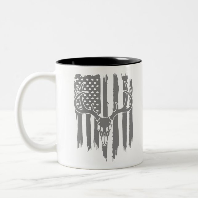 Tasse 2 Couleurs Drapeau américain de chasse (Gauche)