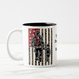 Tasse 2 Couleurs Drapeau américain du pompier et du fils