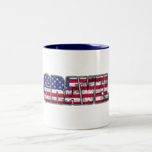 Tasse 2 Couleurs Drapeau américain Gravel Cycling