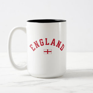 Tasse 2 Couleurs Drapeau anglais d'Angleterre, Angleterre, dessin d