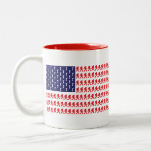 Tasse 2 Couleurs Drapeau Bigfoot—