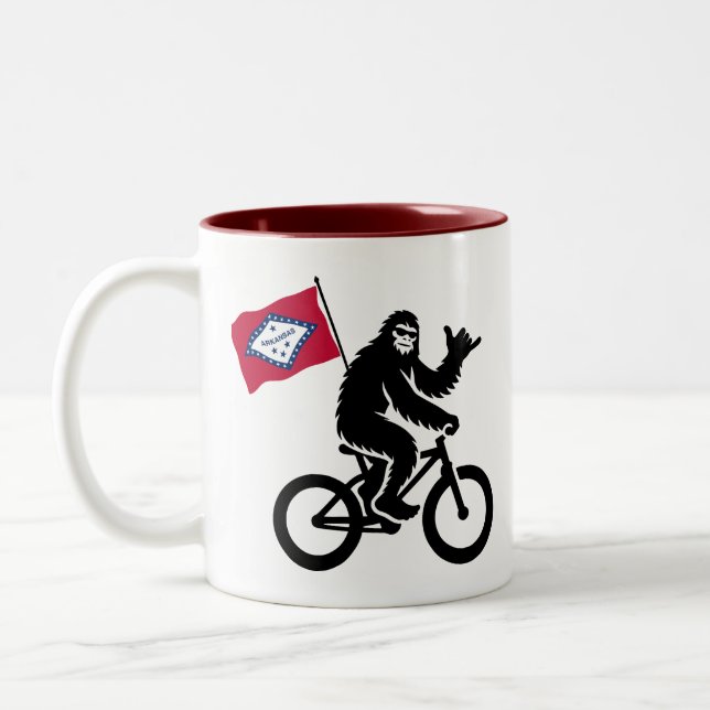 Tasse 2 Couleurs Drapeau Bigfoot Cycling Arkansas (Gauche)