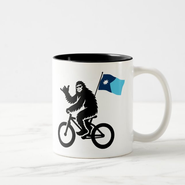 Tasse 2 Couleurs Drapeau Bigfoot Cycling Minnesota (Droit)
