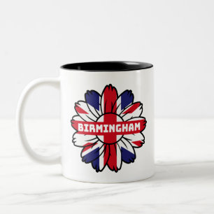 Tasse 2 Couleurs Drapeau britannique Angleterre tournesol Birmingha