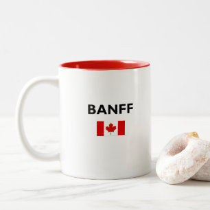Tasse 2 Couleurs Drapeau canadien de Banff Couleur claire