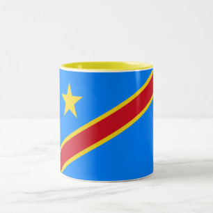 Tasse 2 Couleurs Drapeau Congo Kinshasa