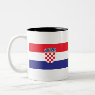 Tasse 2 Couleurs Drapeau Croatie