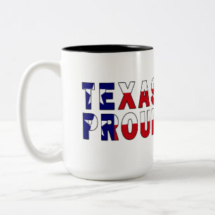 Tasse 2 Couleurs Drapeau de la fierté du Texas