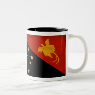 Tasse 2 Couleurs Drapeau de la Papouasie-Nouvelle-Guinée
