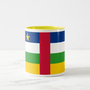 Tasse 2 Couleurs Drapeau de la République centrafricaine