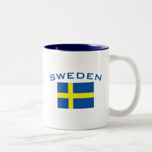 Tasse 2 Couleurs Drapeau de la Suède