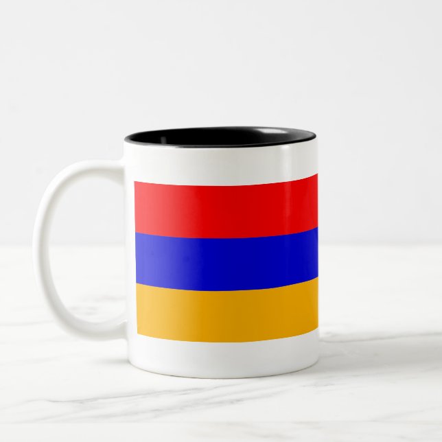Tasse 2 Couleurs Drapeau de l'Arménie (Gauche)