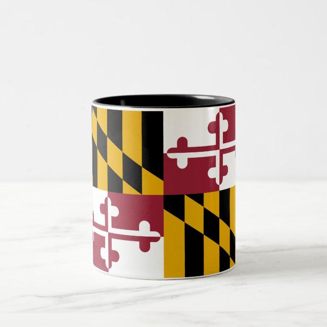Tasse 2 Couleurs Drapeau de l'État du Maryland (Centre)