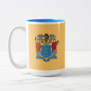 Tasse 2 Couleurs Drapeau de l'État du New Jersey