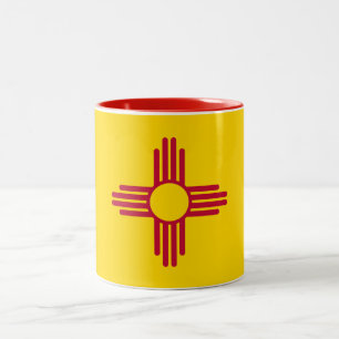 Tasse 2 Couleurs Drapeau de l'État du Nouveau-Mexique
