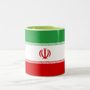 Tasse 2 Couleurs Drapeau de l'Iran