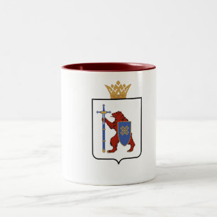 Tasse 2 Couleurs Drapeau de Mari El