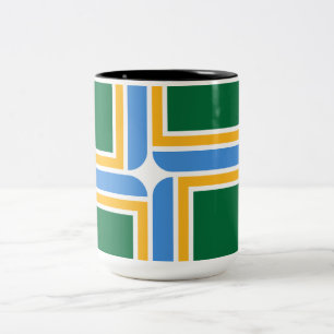Tasse 2 Couleurs Drapeau de Portland (Oregon)
