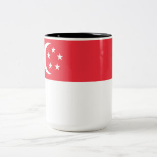 Tasse 2 Couleurs Drapeau de Singapour