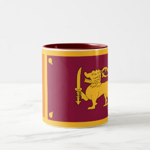 Tasse 2 Couleurs Drapeau de Sri Lanka