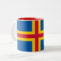 Drapeau des îles Åland patriotiques