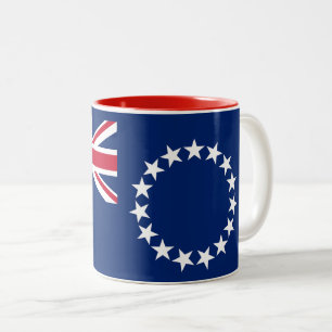 Tasse 2 Couleurs Drapeau des Îles Cook