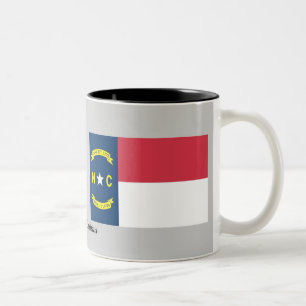 Tasse 2 Couleurs Drapeau d'état de la Caroline du Nord