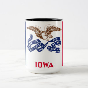 Tasse 2 Couleurs Drapeau d'État de l'Iowa