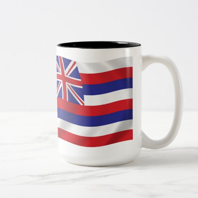 Tasse 2 Couleurs Drapeau d'Hawaii (Droit)