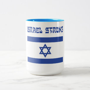 Tasse 2 Couleurs Drapeau d'Israël