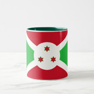 Tasse 2 Couleurs Drapeau du Burundi patriotique