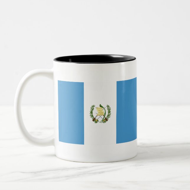 Tasse 2 Couleurs Drapeau du Guatemala (Gauche)