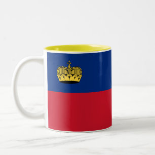 Tasse 2 Couleurs Drapeau du Liechtenstein