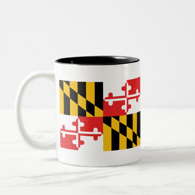 Tasse 2 Couleurs Drapeau du Maryland (Gauche)